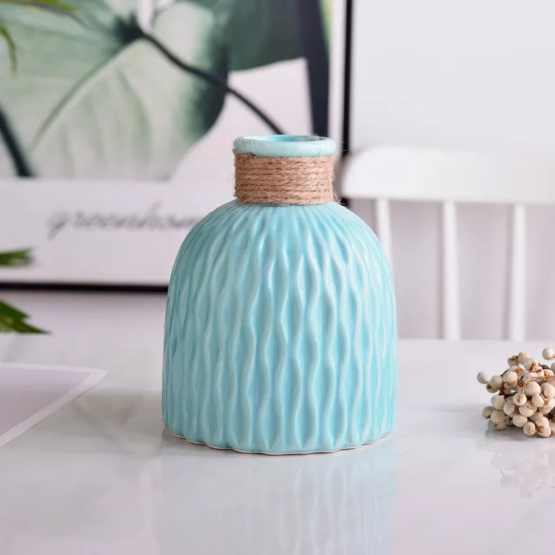 imitation ceramic modern flower vase, view 5 - MRSLM