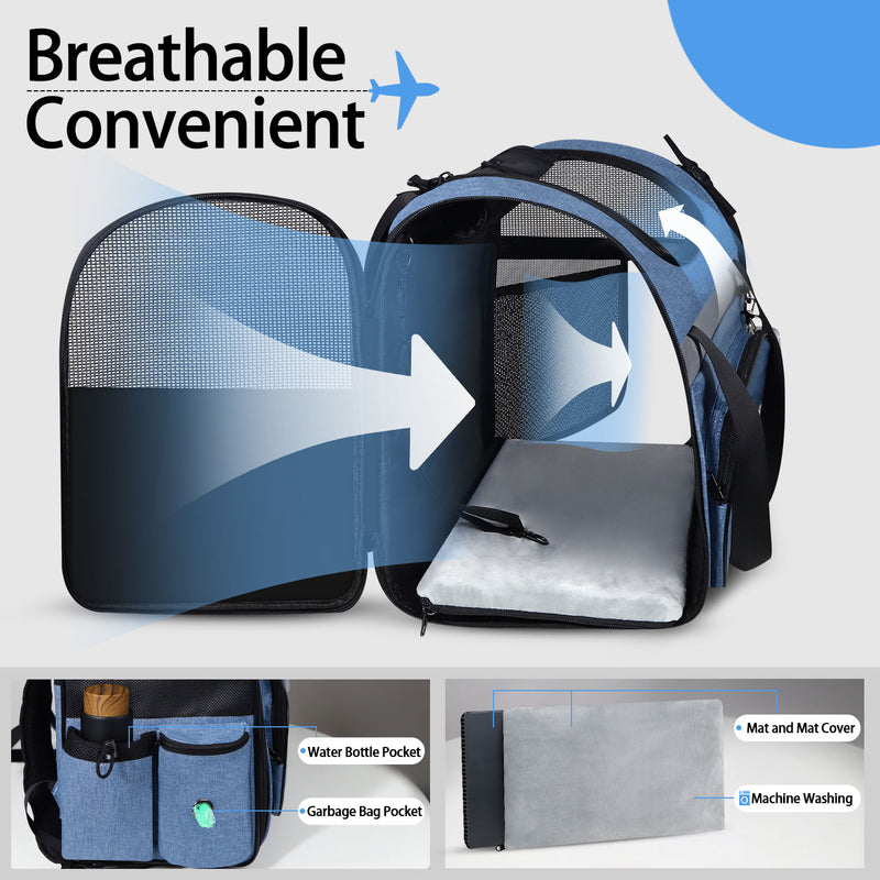 Pet backpack carrier, view 5 - MRSLM
