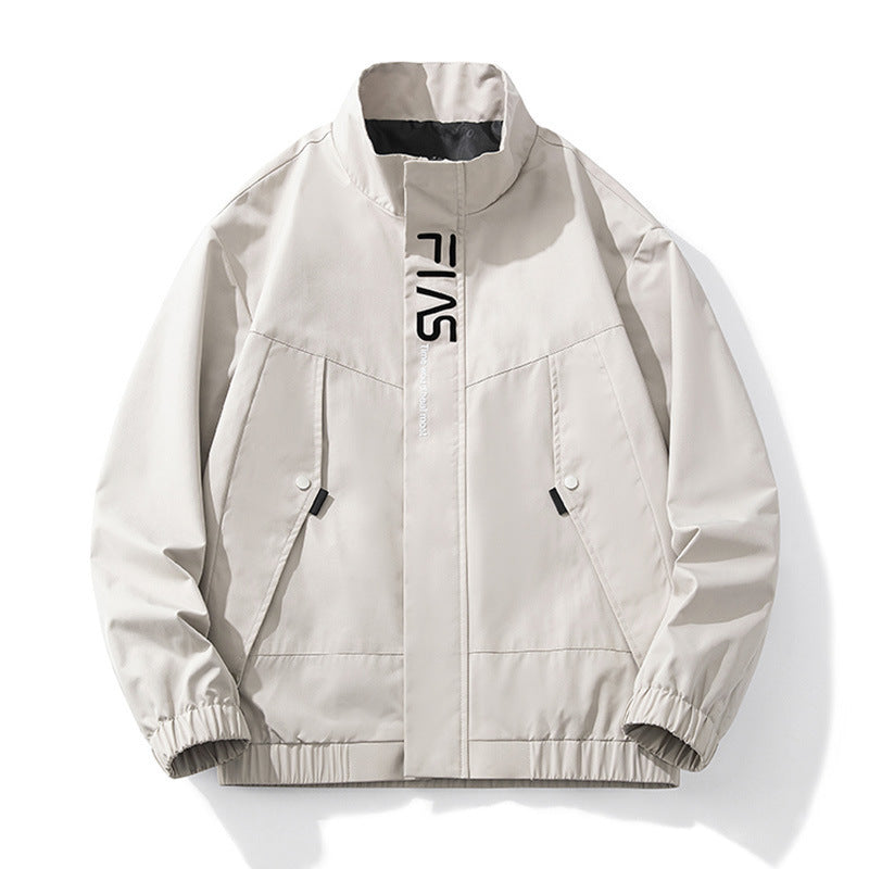 stand collar retro jacket, view 3 - MRSLM