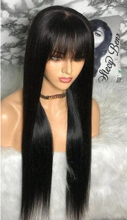 human hair clip-in bangs, view 6 - MRSLM