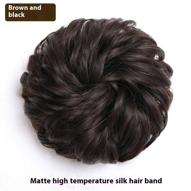 fluffy bun hair band wig, view 9 - MRSLM