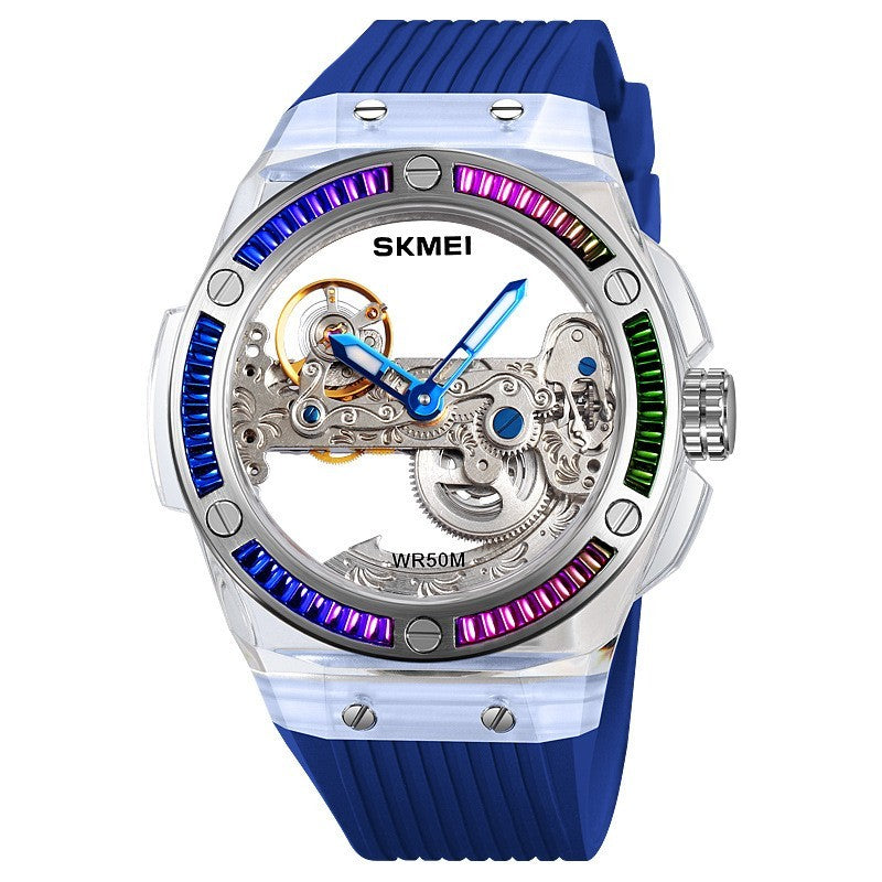 Men's hollow mechanical automatic watch, view 3 - MRSLM