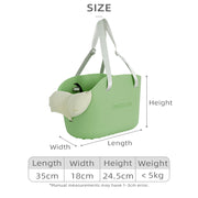 portable EVA pet shoulder bag, view 11 - MRSLM