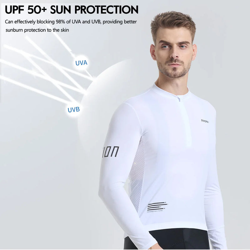 men's long sleeve cycling jersey, view 4 - MRSLM