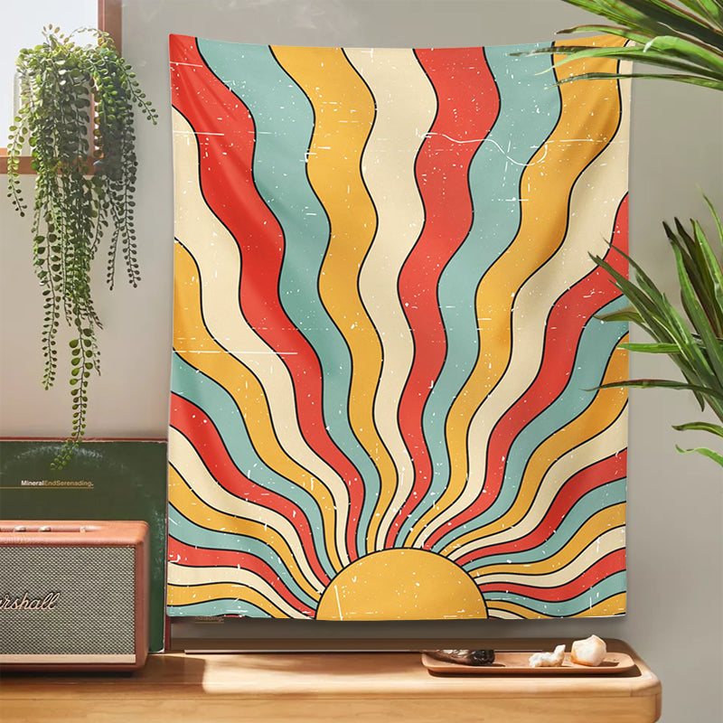 retro sunshine tapestry, view 6 - MRSLM