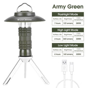 rechargeable magnetic camping lantern, view 4 - MRSLM