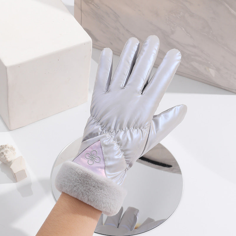 Women's warm velvet winter gloves, view 11 - MRSLM