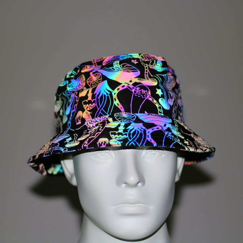Colorful printed bucket hat, view 4 - MRSLM