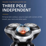 triple blade electric shaver, view 6 - MRSLM
