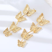 butterfly drop earrings, view 7 - MRSLM