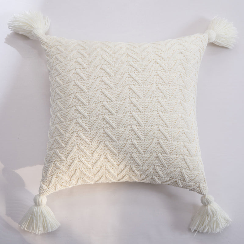 chenille knitted pillow cover, view 14 - MRSLM