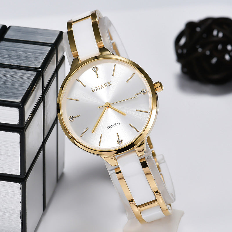 Ladies' ceramic strap quartz watch, view 6 - MRSLM