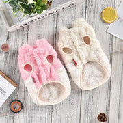 cozy fleece bear dog jacket, view 7 - MRSLM
