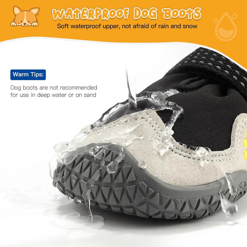 waterproof dog boots, view 3 - MRSLM