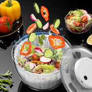 electric vegetable dehydrator salad spinner, view 6 - MRSLM