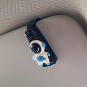 Compact car sun visor organizer with sunglasses holder, view 9 - MRSLM