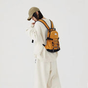 sporty casual nylon backpack, view 8 - MRSLM