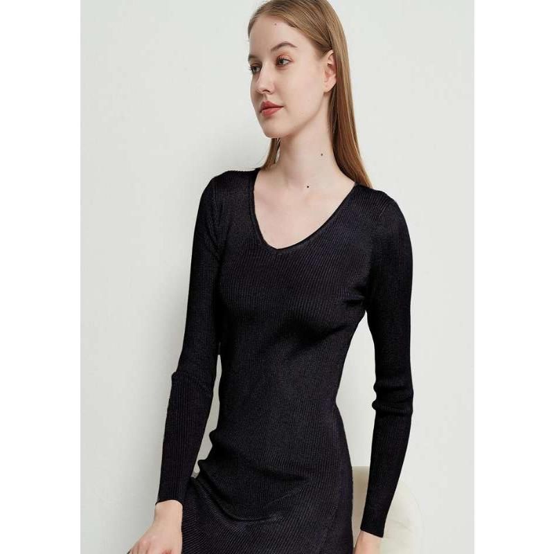 lace-up knitted midi dress, view 4 - MRSLM
