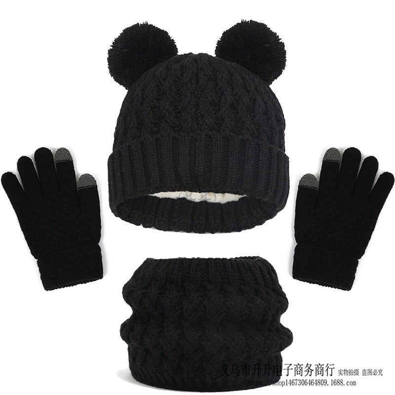 Kids' hat scarf gloves set, view 16 - MRSLM