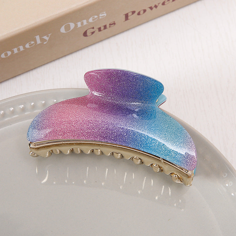 large acrylic gradient hair claw, view 3 - MRSLM