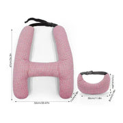h-shape car seat neck support pillow, view 4 - MRSLM