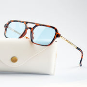 retro double bridge sunglasses, view 8 - MRSLM
