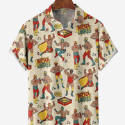 3d digital printing loose short sleeve shirt, view 2 - MRSLM