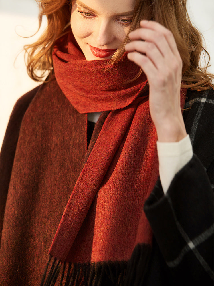 wool pashmina shawl for women, view 6 - MRSLM