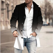 Men's stand collar plaid casual coat, view 7 - MRSLM