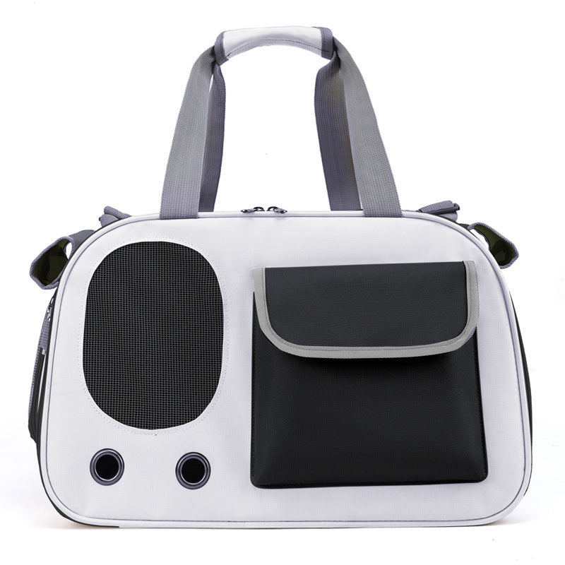 folding pet carrier bag for small dogs and cats, view 8 - MRSLM