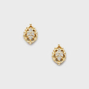 lace vase white zircon earrings, view 3 - MRSLM