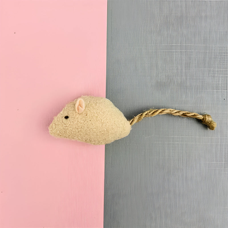Interactive plush mouse toy for cats, view 8 - MRSLM
