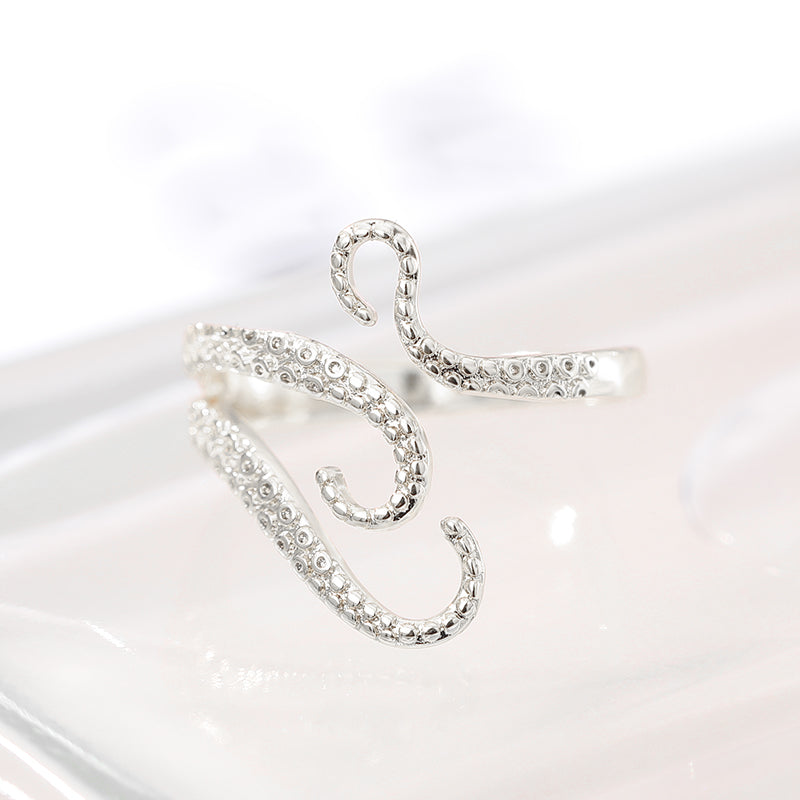 octopus tentacle wrap ring, view 3 - MRSLM