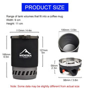 portable camping cooking system with gas stove, view 7 - MRSLM