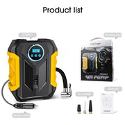 portable digital tire inflation pump with led lamp, view 2 - MRSLM