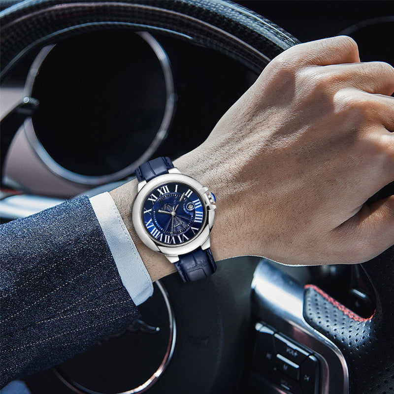 men's waterproof business quartz watch, view 4 - MRSLM