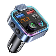 bluetooth 5.3 fm transmitter with 48w fast charging, view 2 - MRSLM
