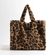 faux fur tote bag, view 3 - MRSLM