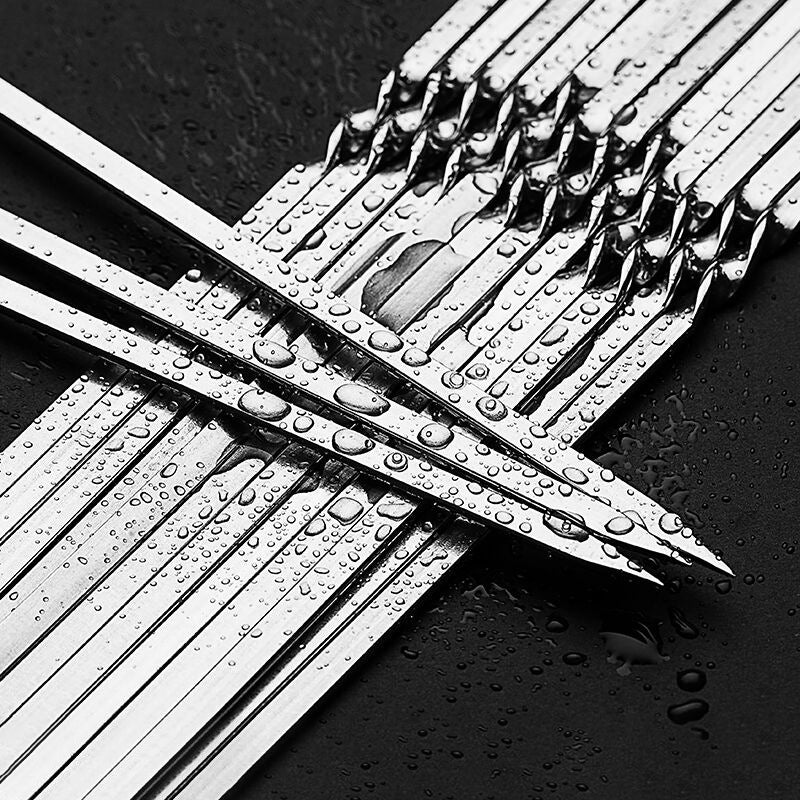 stainless steel BBQ skewers set, view 10 - MRSLM