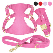 bowtie dog collar harness leash set, view 8 - MRSLM