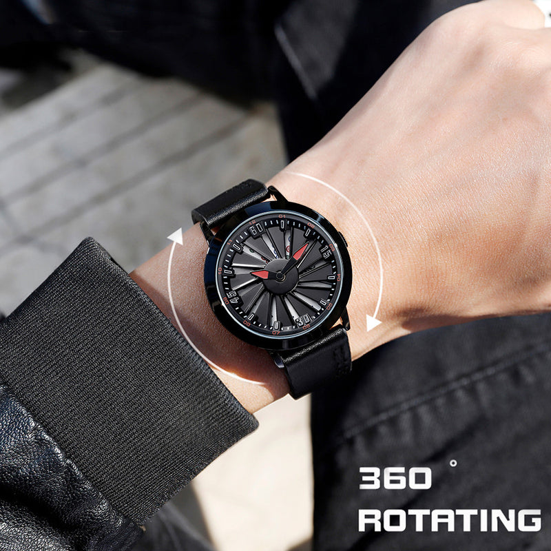 men's large dial quartz watch - MRSLM