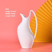 White ceramic countertop vase, view 10 - MRSLM