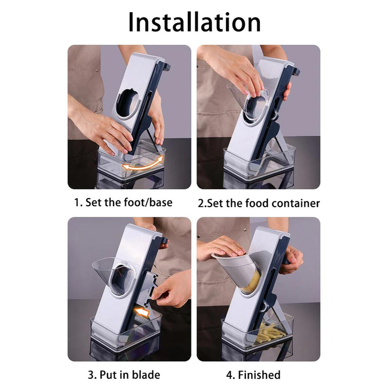 multifunctional vegetable cutter and food slicer, view 9 - MRSLM