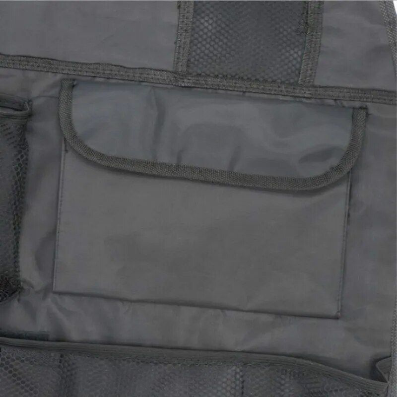 Universal Waterproof Car Seat Back Organizer: Multifunctional Storage in Black