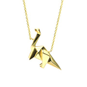 sterling silver dinosaur necklace, view 4 - MRSLM