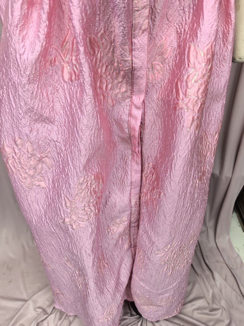 pink a-line long dress, view 5 - MRSLM