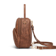 Women's PVC leather backpack, view 9 - MRSLM