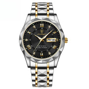 men's slim double calendar quartz watch, view 7 - MRSLM