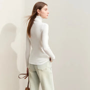 women's turtleneck sweater, view 4 - MRSLM