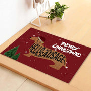 Christmas dachshund non-slip doormat, view 2 - MRSLM